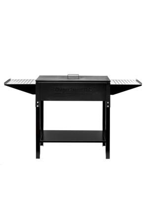 Мангал "Дачный" разборный с боковыми столиками и крышкой